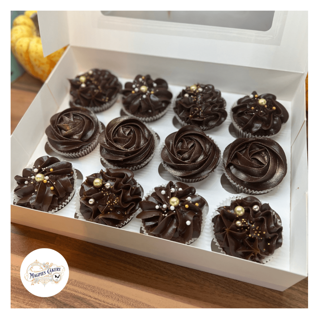 Chocolate birthday cupcakes, Magpies Cakery, cake maker & decorator Lincoln & Newark