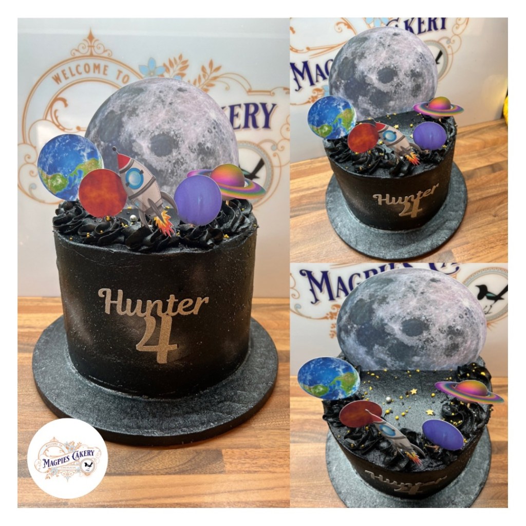 Space, galaxy, planet birthday cake, cake maker & decorator, Lincoln & Newark
