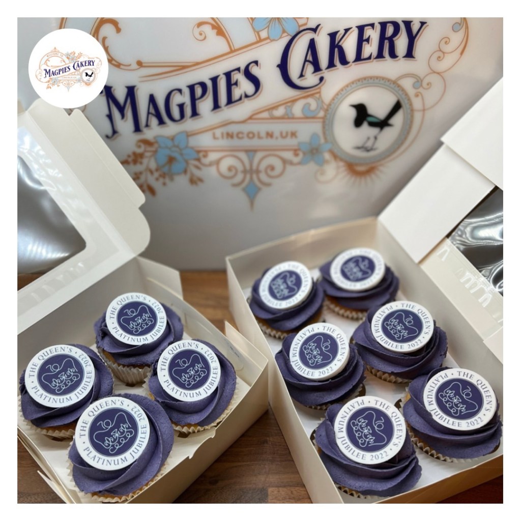 Queens Jubilee inspired cupcakes, Magpies Cakery, cake maker & decorator, Lincoln & Newark