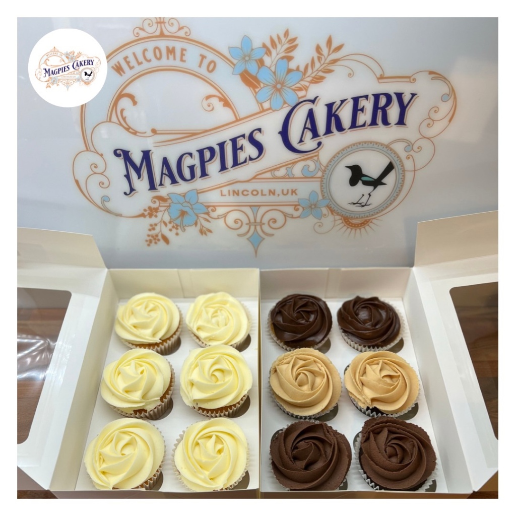 Wedding cake flavour sample cupcakes, Magpies Cakery, cake maker & decorator, Lincoln & Newark
