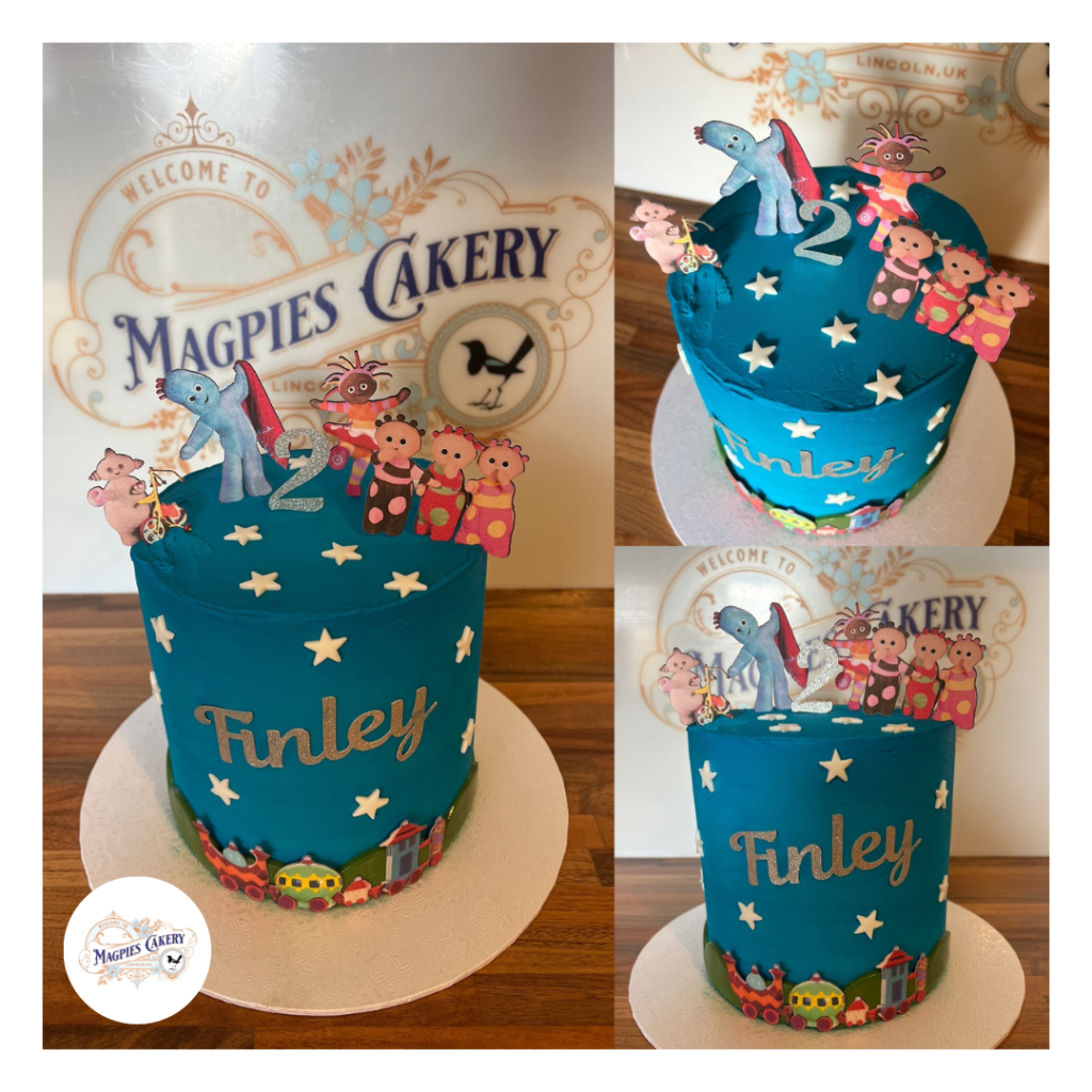 In the Night Garden inspired birthday cake. Magpies Cakery, cake maker & decorator, Lincoln & Newark UK