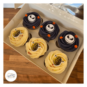 Nightmare before Christmas & Shrek inspired cupcakes, Magpies Cakery, local cake maker & decorator for Lincoln & Newark
