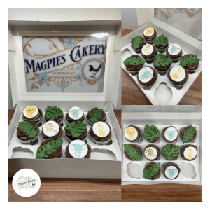 Safari inspired cupcakes, Magpies Cakery, local cake maker & decorator for Lincoln & Newark